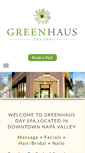 Mobile Screenshot of greenhausspa.com